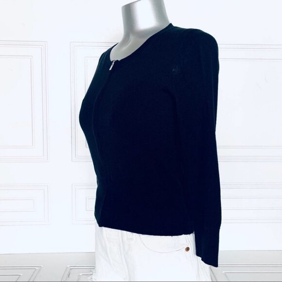 BANANA  REPUBLIC BLACK TOP CARDIGAN - Picture 4 of 7